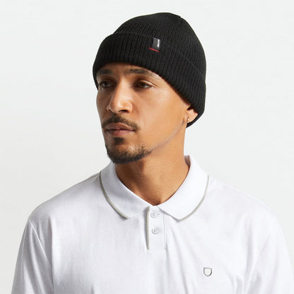 Gorro Beanie Heist con vuelta de Brixton - Negro