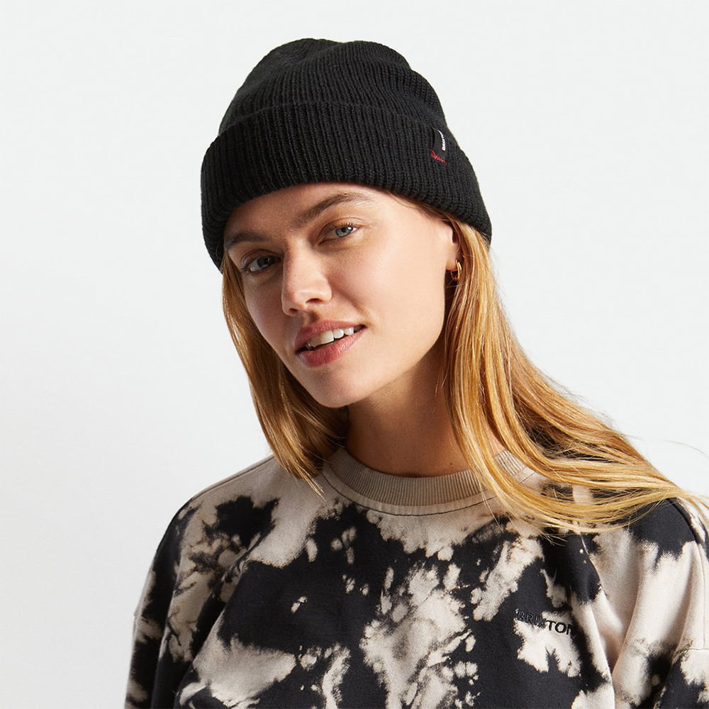 Gorro Beanie Heist con vuelta de Brixton - Negro