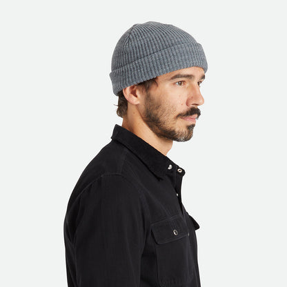 Gorro Beanie Heist con vuelta de Brixton - Gris Oscuro