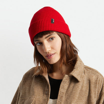 Gorro Beanie Heist con vuelta de Brixton - Rojo