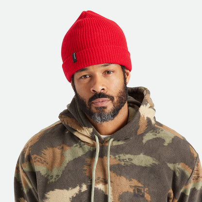 Gorro Beanie Heist con vuelta de Brixton - Rojo