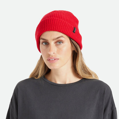 Gorro Beanie Heist con vuelta de Brixton - Rojo