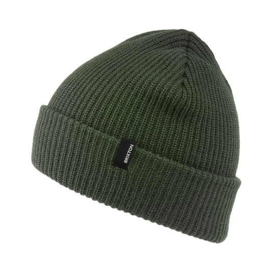 Gorro Beanie Heist con vuelta de Brixton - Verde Oliva