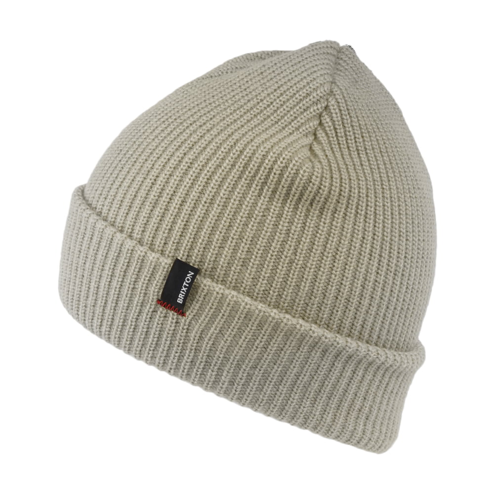 Gorro Beanie Heist con vuelta de Brixton - Crema