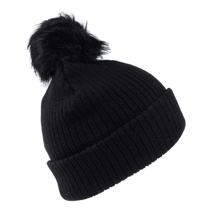 Gorro con pompón Alison de piel sintética de Brixton - Negro
