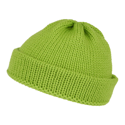 Gorro Beanie Short Fishermans de lana inglesa de Highland 2000 - Verde