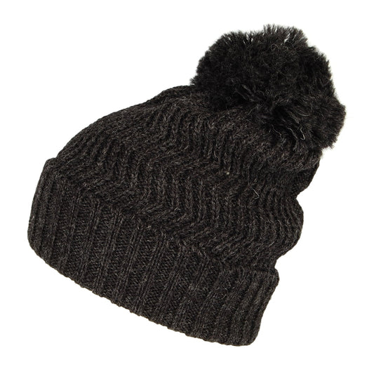 Gorro con pompón Zigzag de Highland 2000 - Antracita