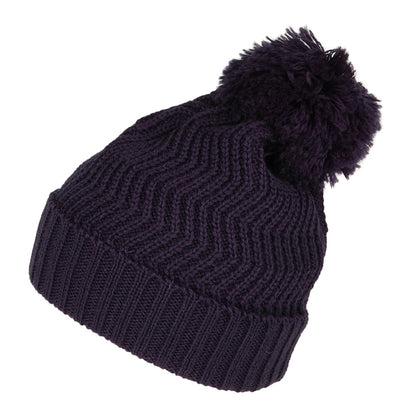 Gorro con pompón Zigzag de Highland 2000 - Azul Marino