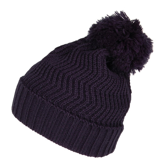 Gorro con pompón Zigzag de Highland 2000 - Azul Marino