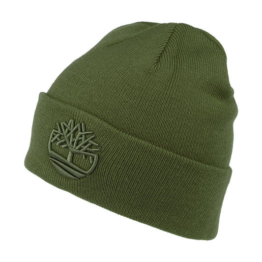 Gorro Beanie Tonal 3D Embroidery de Timberland - Verde Oliva