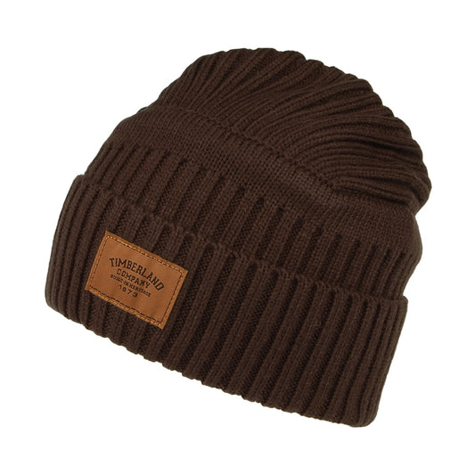 Gorro Beanie Gulf Beach de canalé de Timberland - Marrón