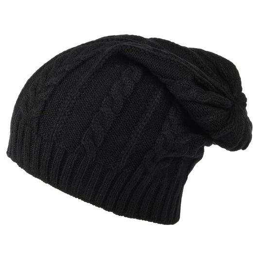 Gorro Beanie Slouchy de punto cable de Timberland - Negro