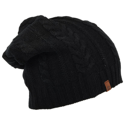 Gorro Beanie Slouchy de punto cable de Timberland - Negro