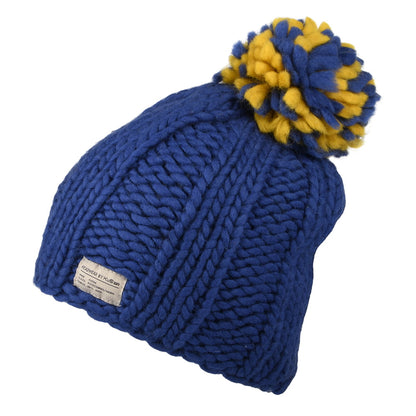 Gorro con pompón Unity Pompón de Kusan - Azul-Amarillo