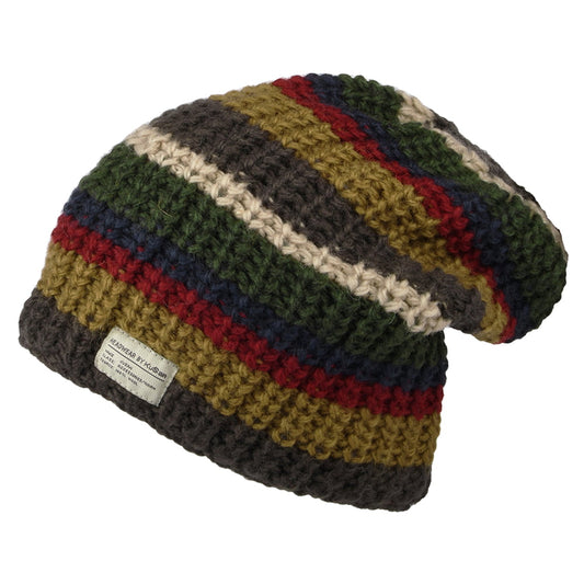 Gorro Beanie Cardi Flexible de Kusan - Kaki-Multi