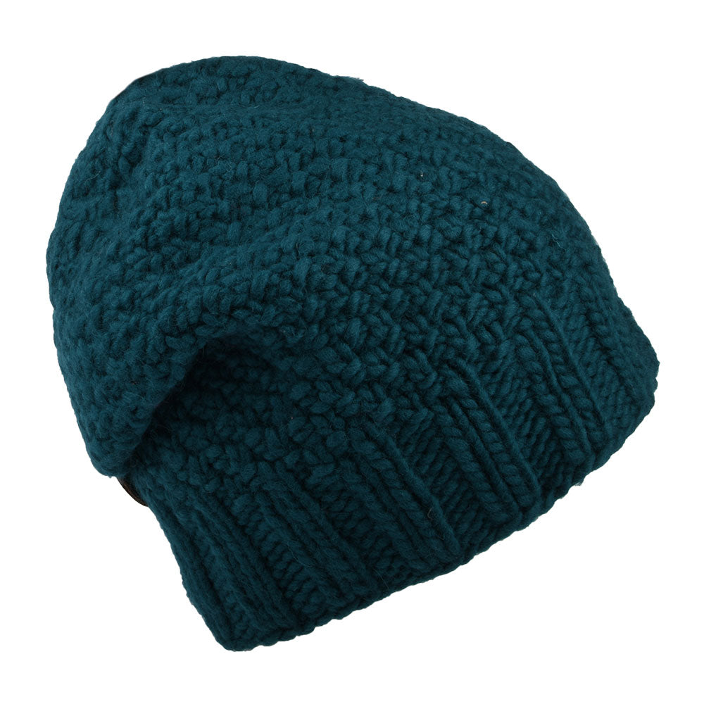Gorro Beanie con botón de Kusan - Verde Azulado