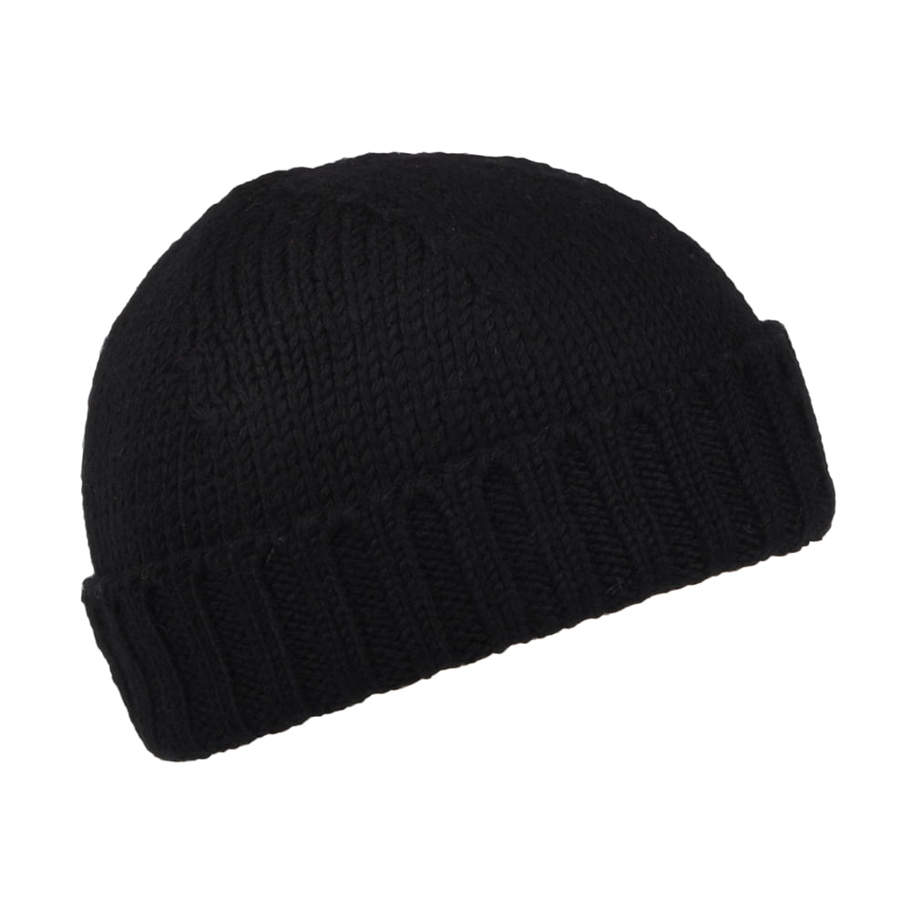 Gorro Beanie de lana merino de Kusan - Negro