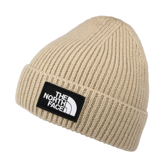 Gorro TNF Logo Box con vuelta de The North Face - Kaki