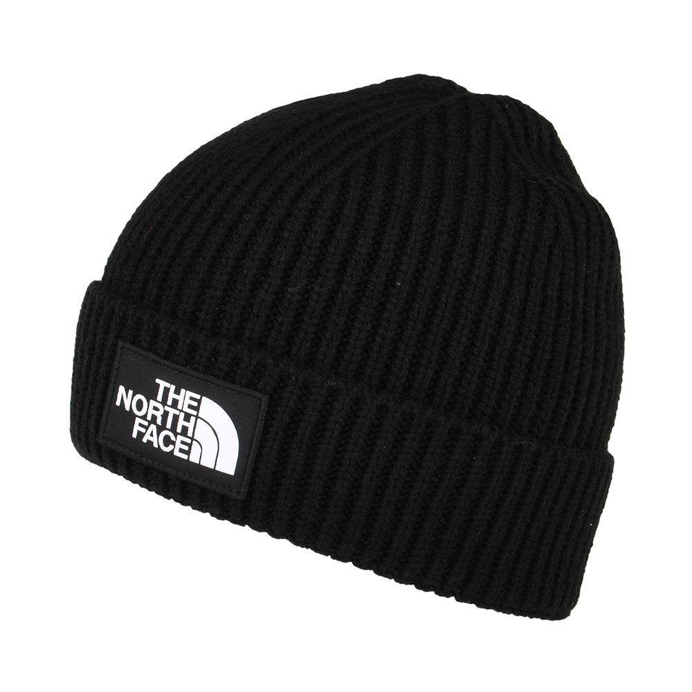 Gorro TNF Logo Box con vuelta de The North Face - Negro