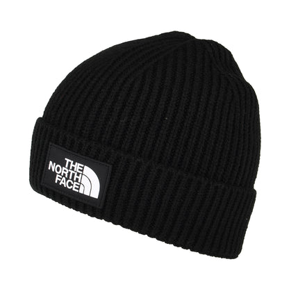Gorro TNF Logo Box con vuelta de The North Face - Negro