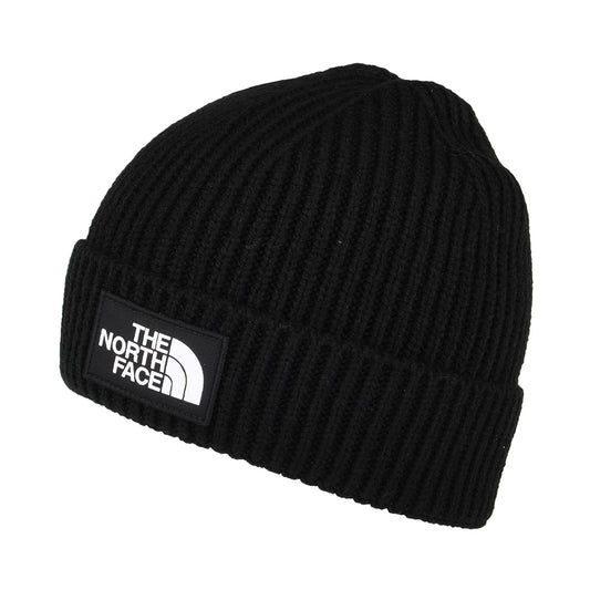 Gorro TNF Logo Box con vuelta de The North Face - Negro