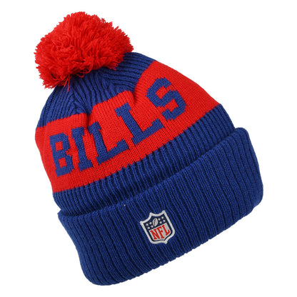 Gorro con pompón NFL On Field Sport Knit Buffalo Bills de New Era - Azul-Rojo