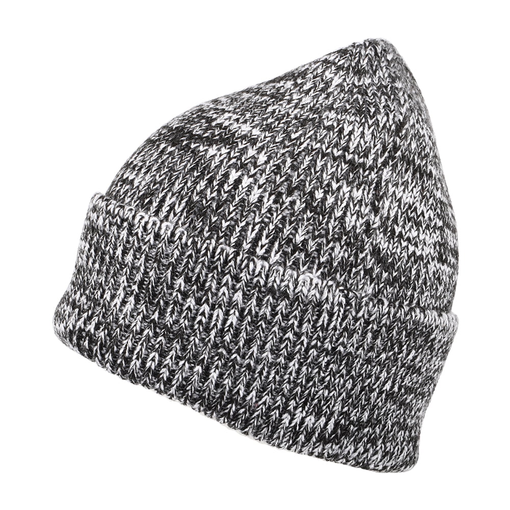 Gorro Beanie Watchman jaspeado de New Balance - Negro Jaspeado