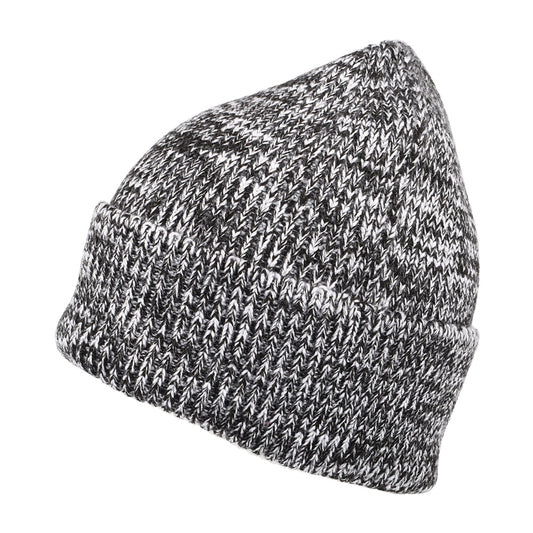 Gorro Beanie Watchman jaspeado de New Balance - Negro Jaspeado