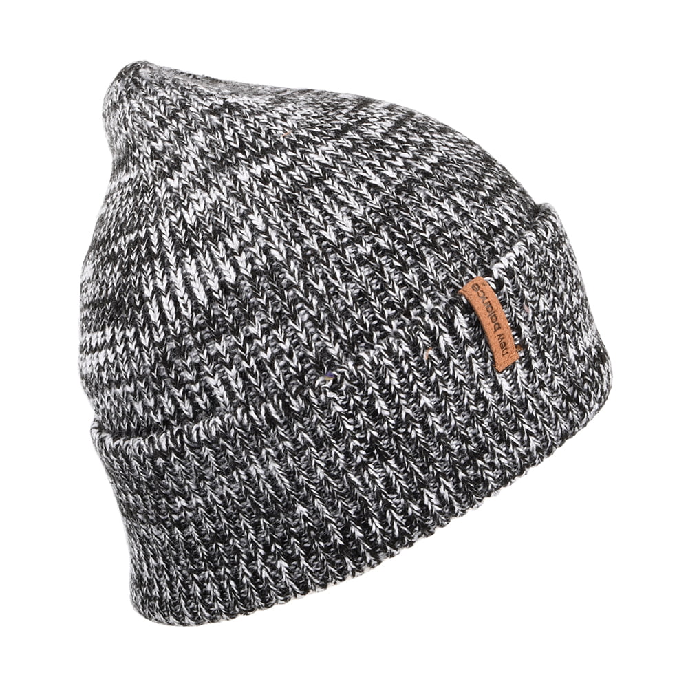 Gorro Beanie Watchman jaspeado de New Balance - Negro Jaspeado