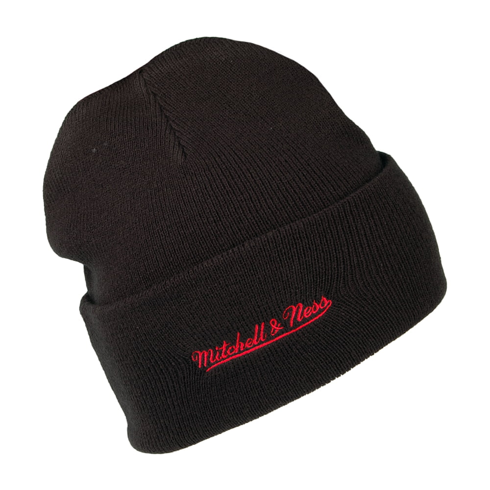 Gorro Beanie NBA Team Logo Cuff Knit Chicago Bulls de Mitchell & Ness - Negro