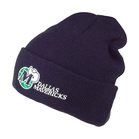 Gorro Beanie NBA Team Logo Cuff Knit Dallas Mavericks de Mitchell & Ness - Azul Marino