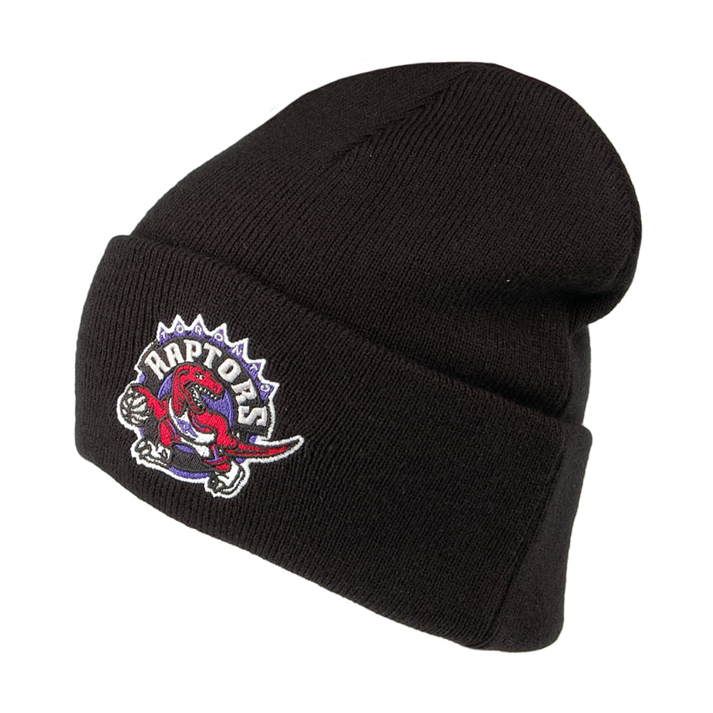 Gorro Beanie NBA Team Logo Cuff Knit Toronto Raptors de Mitchell & Ness - Negro