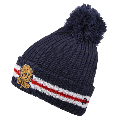 Gorro con pompón Heritage Rugby Football Union de New Era - Azul Marino