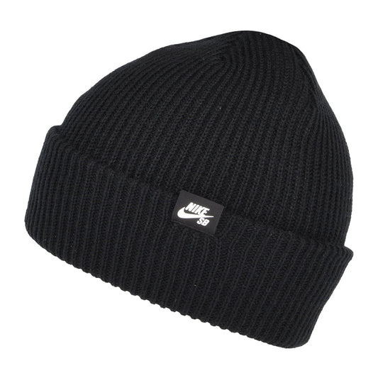 Gorro Beanie Fisherman con vuelta de Nike SB - Negro