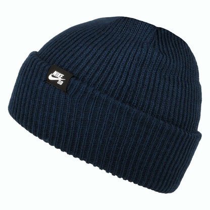 Gorro Beanie Fisherman con vuelta de Nike SB - Azul Marino