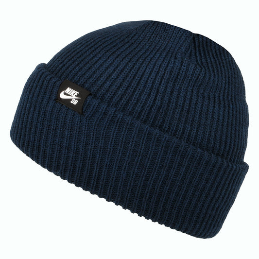 Gorro Beanie Fisherman con vuelta de Nike SB - Azul Marino