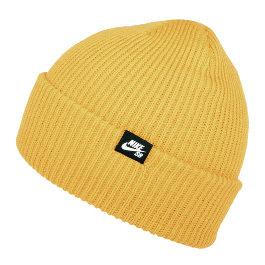 Gorro Beanie Fisherman con vuelta de Nike SB - Amarillo