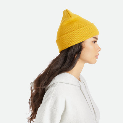 Gorro Beanie Harbor Beta de Brixton - Mostaza