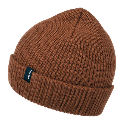 Gorro Beanie Heist con vuelta de Brixton - Caramelo