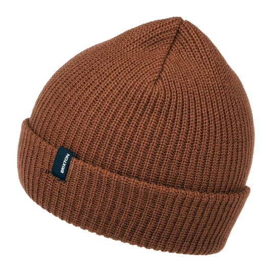 Gorro Beanie Heist con vuelta de Brixton - Caramelo