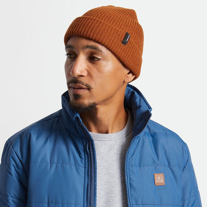 Gorro Beanie Heist con vuelta de Brixton - Caramelo