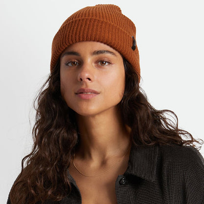 Gorro Beanie Heist con vuelta de Brixton - Caramelo