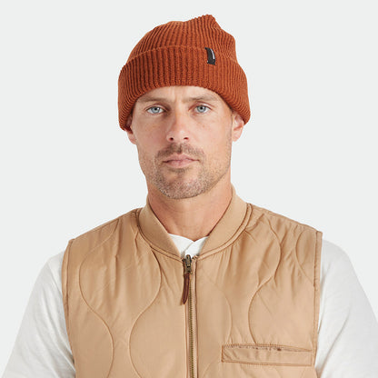 Gorro Beanie Heist con vuelta de Brixton - Caramelo
