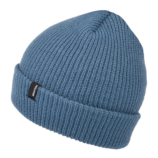 Gorro Beanie Heist con vuelta de Brixton - Azul Pizarra