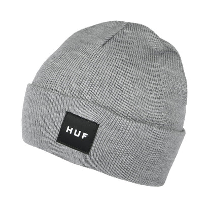 Gorro Beanie Box Logo de HUF - Gris Jaspeado