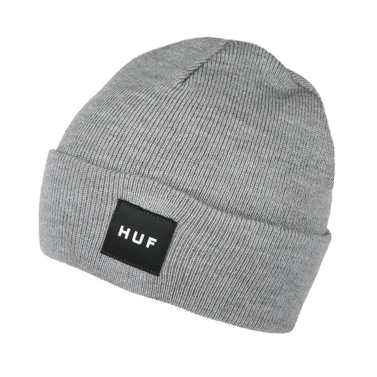 Gorro Beanie Box Logo de HUF - Gris Jaspeado