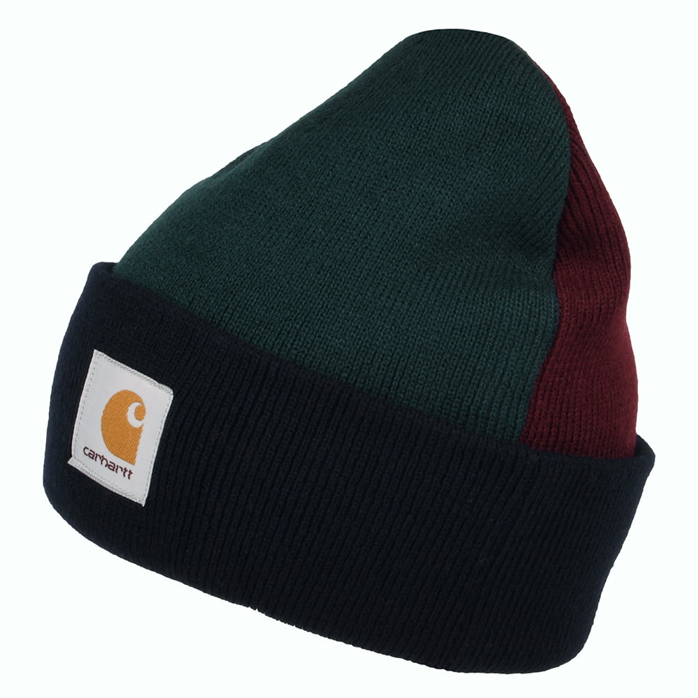 Gorro Beanie Triple de Carhartt WIP - Azul Marino-Verde-Vino