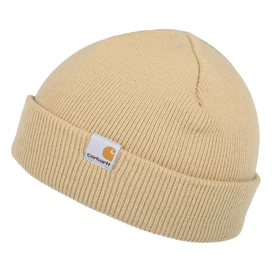 Gorro Beanie Stratus Short Watch de Carhartt WIP - Marrón Claro