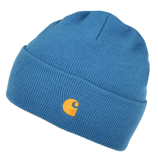 Gorro Beanie Chase con vuelta de Carhartt WIP - Azul