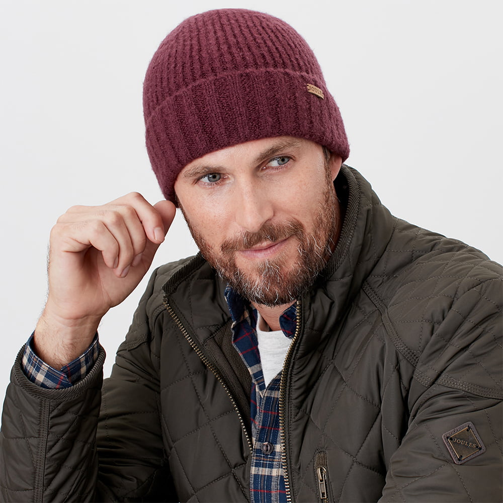 Gorro Beanie Bamburgh II de Joules - Rojo Intenso